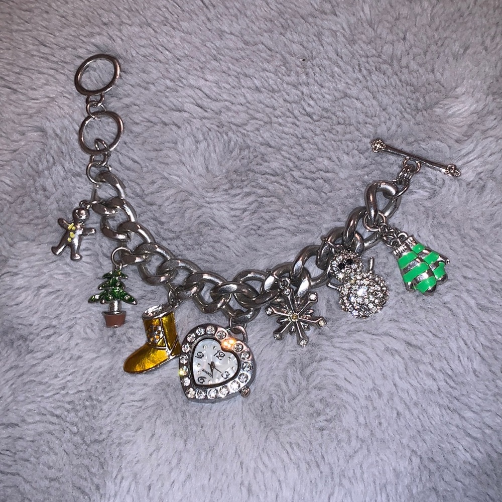 Watch winter charm bracelet